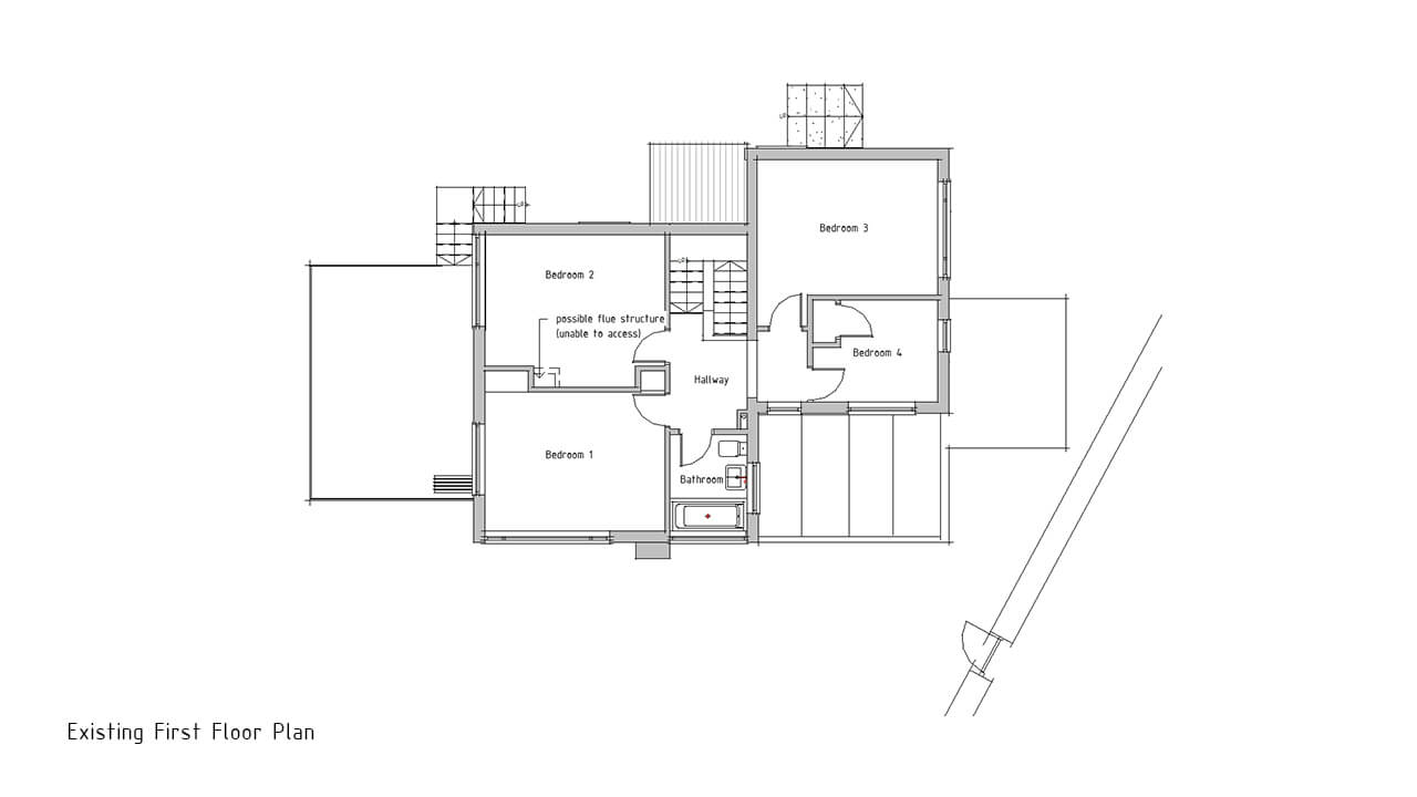 4 Kirby Mount - Existing First Floor Plan