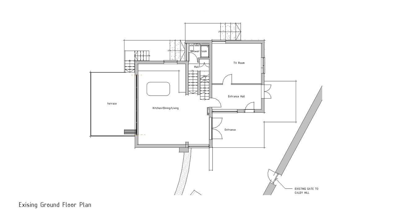 4 Kirby Mount - Existing Ground Floor Plan
